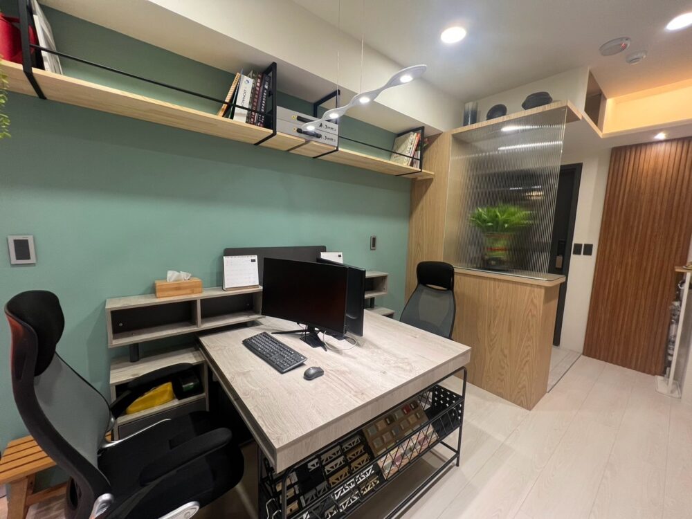 室內設計公司推薦｜桃園市輕工業風個人小坪數工作室 蔡依昕設計含工作區及休憩區｜淂新創意設計